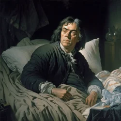 Peter the Great dying, 1725