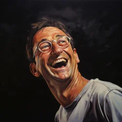 John Lennon at 55, 1995 painting